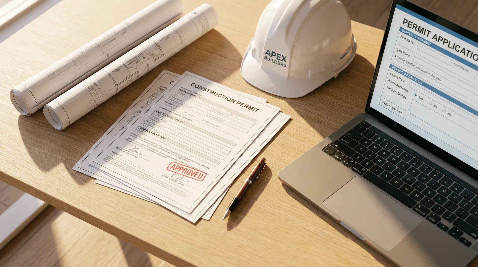 Construction permit documents and digital permit application